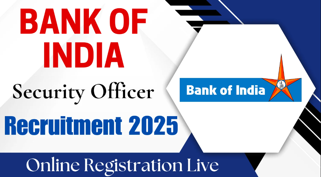Bank of India Security Officer Recruitment