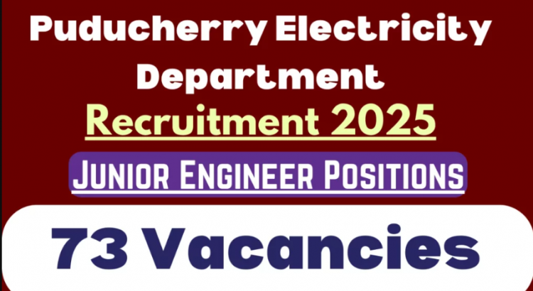 Electricity Department Junior Engineer Recruitment