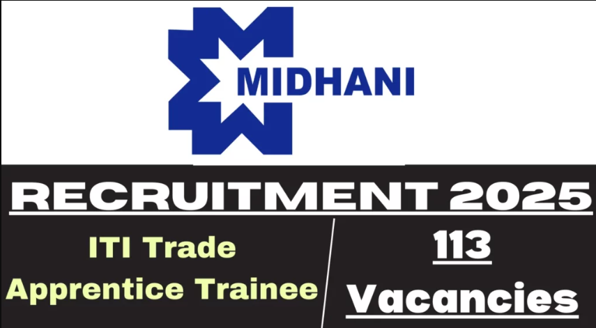 MIDHANI ITI Trade Apprentice Trainee Recruitment