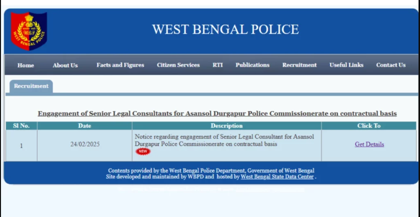 WB Police Recruitment 2025