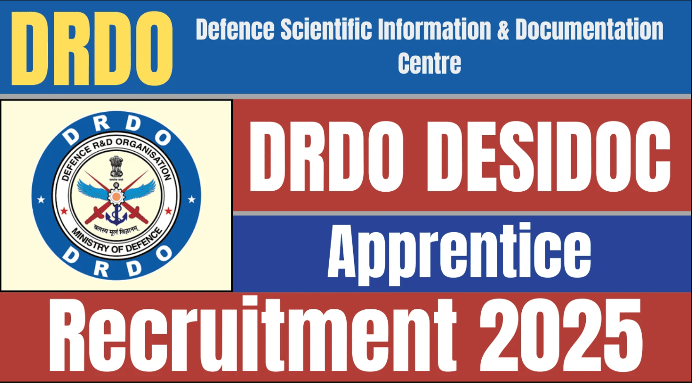 DRDO DESIDOC Apprentice Recruitment 2025