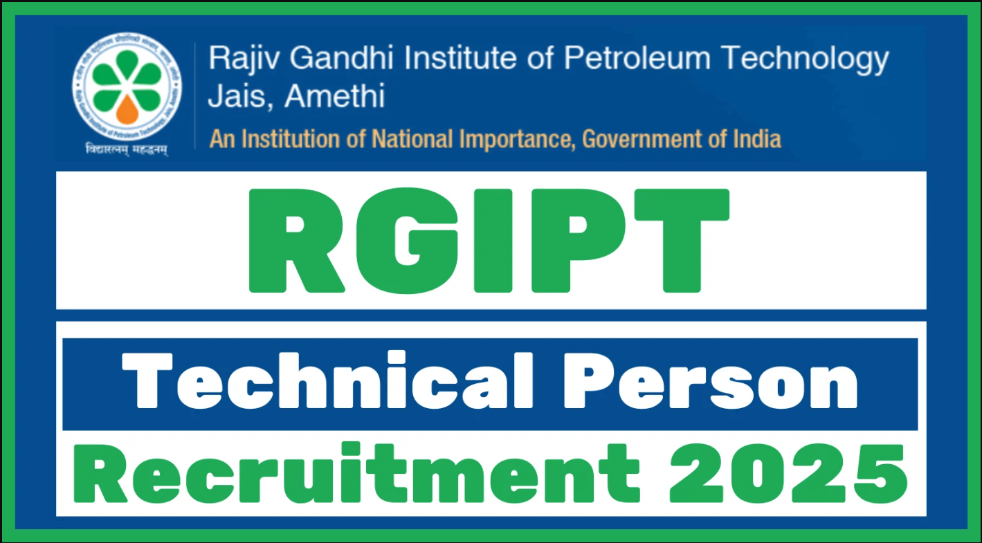 RGIPT Technical Person Recruitment 2025