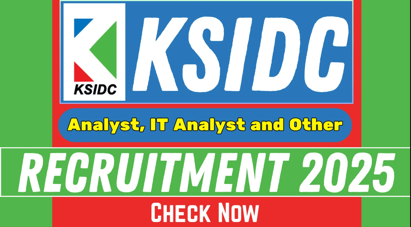 KSIDC Recruitment 2025
